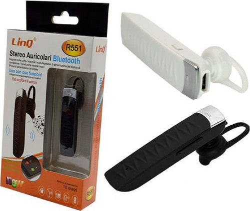 Auricolare Stereo Bluetooth Distanza 10 Mt Per Smartphone Cellulari Iphone R551 Elettronica/Cuffie auricolari e accessori/Cuffie/Cuffie In-Ear Trade Shop italia - Napoli, Commerciovirtuoso.it