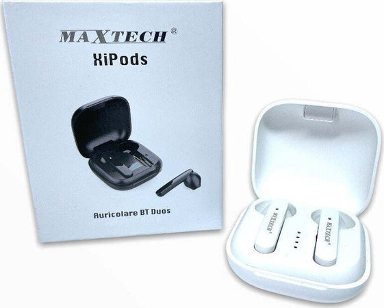 Auricolari Bluetooth Duos Xi Pods Bt5.0 350mah Cuffia Per Smartphone T6 Au-bt014 Elettronica/Cuffie auricolari e accessori/Cuffie/Cuffie In-Ear Trade Shop italia - Napoli, Commerciovirtuoso.it