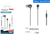 Auricolari Cuffie Cavo Da 1,2 Metri Connettore Aux 3,5mm Per Smartphone Au-9t010 Elettronica e telefonia > Telefonia Fissa e Mobile > Accessori Smartphone > Cuffie e Auricolari Trade Shop italia - Napoli, Commerciovirtuoso.it