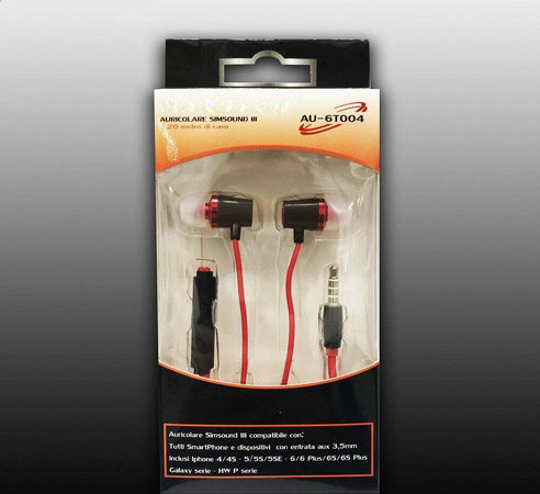 Auricolari Cuffie Con Filo Simsound Musica Microfono Per Smartphone Maxtech Au-6t004 Cuffie e Auricolari Trade Shop italia - Napoli, Commerciovirtuoso.it