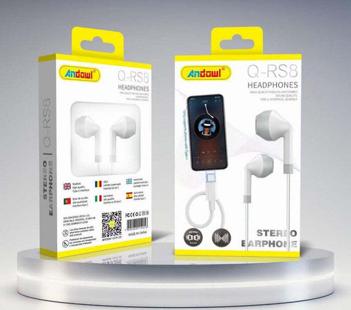 Auricolari Cuffie In-ear Stereo Vivavoce Con Presa Type-c Per Smartphone Q-rs8 Elettronica/Cuffie auricolari e accessori/Cuffie/Cuffie In-Ear Trade Shop italia - Napoli, Commerciovirtuoso.it