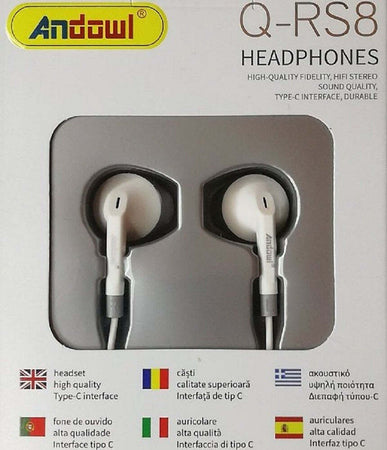 Auricolari Cuffie In-ear Stereo Vivavoce Con Presa Type-c Per Smartphone Q-rs8 Elettronica/Cuffie auricolari e accessori/Cuffie/Cuffie In-Ear Trade Shop italia - Napoli, Commerciovirtuoso.it