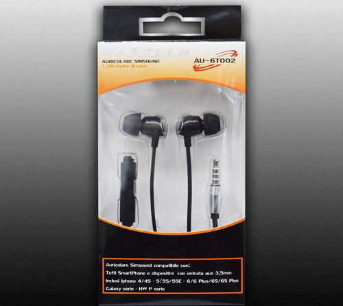 Auricolari-Cuffie-Musica-Con-Filo-Microfono-Per-Cellulari-Smartphone-Simsound-Maxtech-Au-6t002