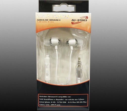 Auricolari Cuffie Musica Con Filo Microfono Per Smartphone Cellulari Simsound Maxtech Au-6t003 Cuffie e Auricolari Trade Shop italia - Napoli, Commerciovirtuoso.it