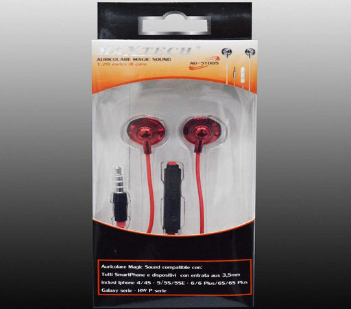 Auricolari Cuffie Musica Con Microfono Per Cellulari Smartphone Jack Maxtech Au-5t005 Cuffie e Auricolari Trade Shop italia - Napoli, Commerciovirtuoso.it