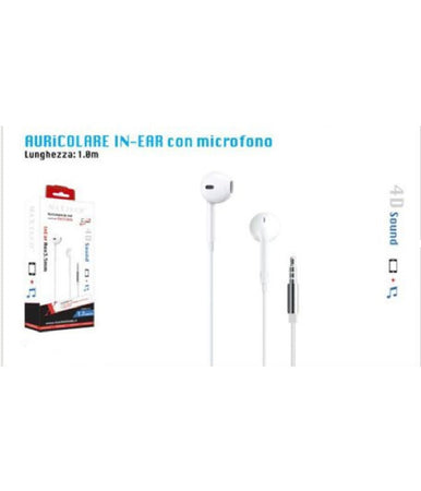 Auricolari Cuffie Orecchio Per Smartphone Microfono Da Viaggio Portatili Maxtech Au-2t003