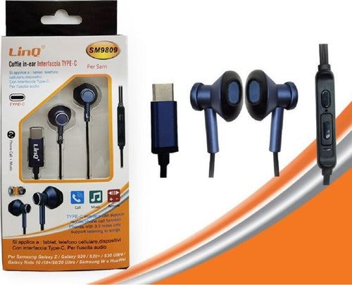 Auricolari Cuffie Stereo In-ear Con Regolazione Volume Microfono Type-c Sm9809 Elettronica/Cuffie auricolari e accessori/Cuffie/Cuffie In-Ear Trade Shop italia - Napoli, Commerciovirtuoso.it