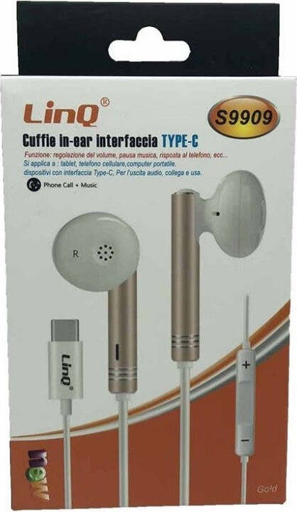 Auricolari Cuffie Stereo In-ear Con Regolazione Volume Musica Tipo C Type-c S9909 Elettronica/Cuffie auricolari e accessori/Cuffie/Cuffie In-Ear Trade Shop italia - Napoli, Commerciovirtuoso.it