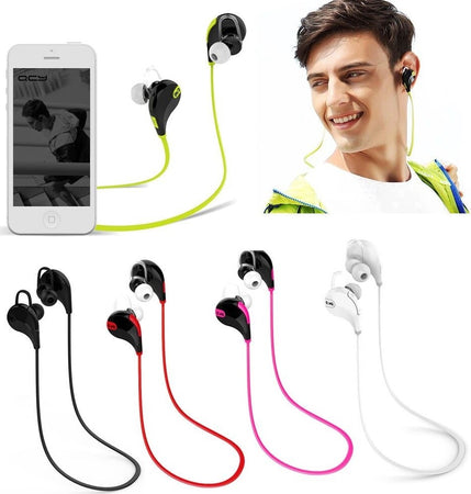 AURICOLARI CUFFIE WIRELESS BLUETOOTH 4.0 HEADSET STEREO SPORTIVE CON MICROFONO  Trade Shop italia - Napoli, Commerciovirtuoso.it
