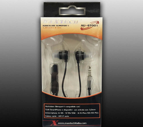 Auricolari Per Cellulari Cuffie Con Filo Musica Microfono Smartphone Maxtech Au-6t001 Cuffie e Auricolari Trade Shop italia - Napoli, Commerciovirtuoso.it
