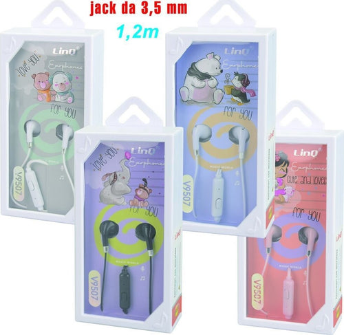 Auricolari Stereo Con Microfono Jack Da 3,5 Mm Filo Da 1.2mt V9507 Vari Colori Elettronica/Cuffie auricolari e accessori/Cuffie/Cuffie In-Ear Trade Shop italia - Napoli, Commerciovirtuoso.it