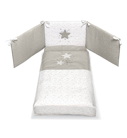 Corredo Tessile 3PZ Per Letto Trasformabile Cuoricini Aurora