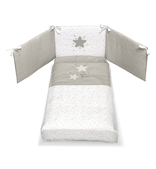 Corredo Tessile 3PZ Per Letto Trasformabile Cuoricini Aurora