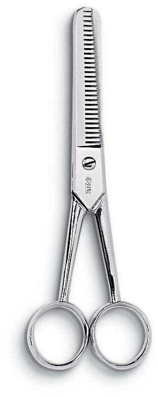 Ausonia - 13283 Forbice Per Sfoltire I Capelli Da Parrucchiere Tutta In Acciaio Inox Made In Italy Pl 6,5/16Cm