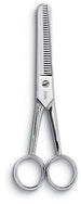 Ausonia - 13283 Forbice Per Sfoltire I Capelli Da Parrucchiere Tutta In Acciaio Inox Made In Italy Pl 6,5/16Cm