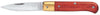 Ausonia - 23022 Coltello Da Tasca Tipo Calabrese Cm.16 Con Manico In Legno Sapelli Made In Italy