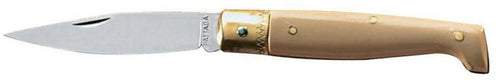 Ausonia - 23111 Coltello Da Tasca Coltellino Tascabile Da 16Cm Con Manico In Finto Corno E Lama Inox Made In Italy