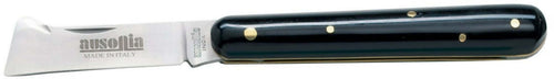 Ausonia - 32030 Coltello Da Innesto Professionale Chiudibile Lama Piatta Per Innestare Made In Italy Da Cm 15 Con Manico In Finto Corno