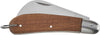 Ausonia - 33130 Coltello Tipo Roncola Chiudibile Da Innesto Cm 19 Con Manico Legno Sapelli Made In Italy
