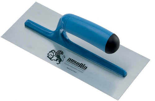 Ausonia - 42002 Frattazzo Frattone Per Stucco Made In Italy Con Lama In Acciaio Carbonio Di Prima Qualita' 28X12 Forcellae Manico In Abs