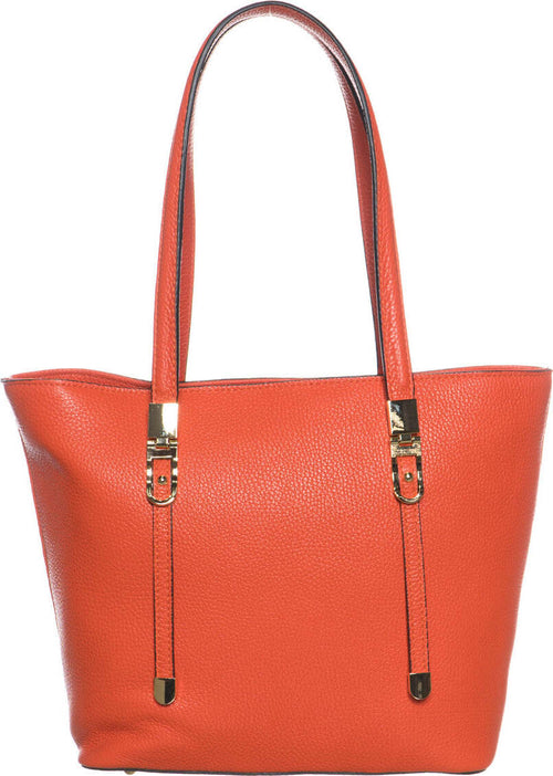 Ausonio---Shopper-da-Donna-Salmone-In-Vera-Pelle