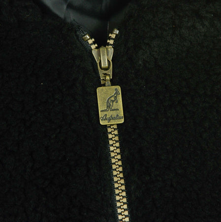 AUSTRALIAN-Orsetto-Uomo-Sherpa-Court-Jacket-Black-da-uomo