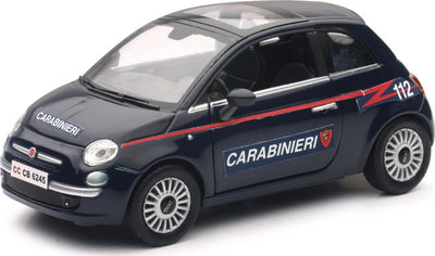 Auto-Fiat-500-Carabinieri-in-scala-1:24-New-Ray