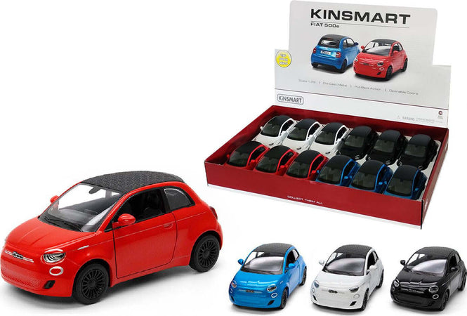 Auto-Fiat-500E-1:24-retrocarica-Kidz-Corner