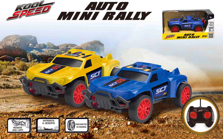 Auto-R/C-Mini-Rally-2-colori-assortiti-Kool-Speed