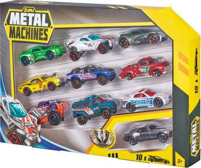 Automodello-Zuru-6750-METAL-MACHINES-Set-10-pz-1:64-Assortito