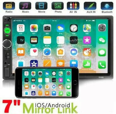 Autoradio 2 din bluetooth 7 pollici touch screen auto radio fm collegamento con smartphone mirroring link lettore mp5 ingresso usb sd aux Elettronica/Elettronica per veicoli/Elettronica per auto/Sistemi audio/Autoradio TradeKard - Acerra, Commerciovirtuoso.it