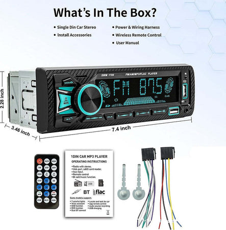 Autoradio Bluetooth 5.1 Vivavoce 1 Din Aux Mp3 2 Usb Am Fm Display Lcd 1801 24v Elettronica/Elettronica per veicoli/Elettronica per auto/Sistemi audio/Autoradio Trade Shop italia - Napoli, Commerciovirtuoso.it