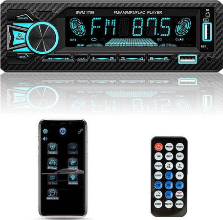Autoradio-Bluetooth-5.1-Vivavoce-1-Din-Aux-Mp3-2-Usb-Am-Fm-Display-Lcd-1801-24v