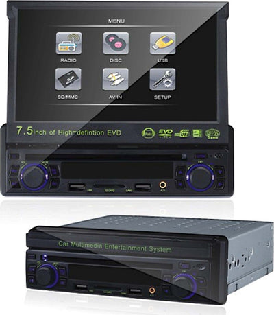 AUTORADIO DVD STEREO 1 DIN DISPLAY SCOMPARSA 7.5 RADIO MP3 AUX USB SD AV Elettronica/Elettronica per veicoli/Elettronica per auto/Sistemi audio/Autoradio Trade Shop italia - Napoli, Commerciovirtuoso.it
