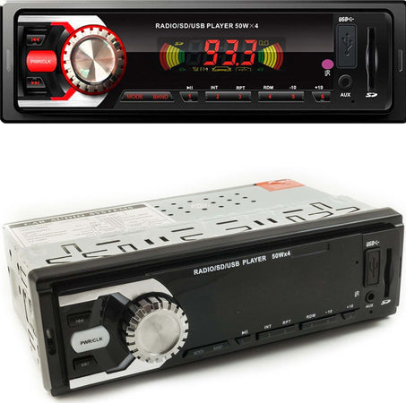 AUTORADIO STEREO AUTO CAMPER RADIO FM MP3 USB SLOT SD AUX 50Wx4 4104 Elettronica/Elettronica per veicoli/Elettronica per auto/Sistemi audio/Autoradio Trade Shop italia - Napoli, Commerciovirtuoso.it