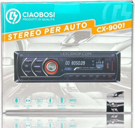 Autoradio Stereo Per Auto Lettore Mp3 Bluetooth Aux Usb Sd Telecomando Cx-9001 Elettronica/Elettronica per veicoli/Elettronica per auto/Sistemi audio/Autoradio Trade Shop italia - Napoli, Commerciovirtuoso.it