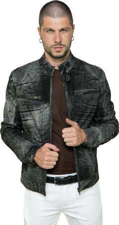 Avatar---Biker-Uomo-Nero-Effetto-Graffiato-in-vera-pelle