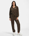 Felpa Cappuccio Zip Donna Rvca Seniesa Estrada Ring