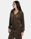 Felpa Cappuccio Zip Donna Rvca Seniesa Estrada Ring