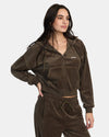 Felpa Cappuccio Zip Donna Rvca Seniesa Estrada Ring