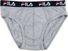 3 Paia. Slip uomo Fila- con elastico esterno- con logo in cotone elasticizzato