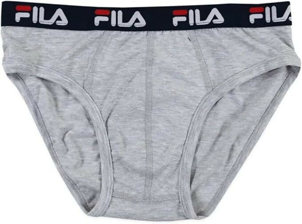 3 Paia. Slip uomo Fila- con elastico esterno- con logo in cotone elasticizzato