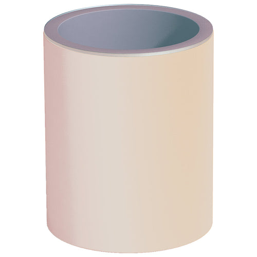 Tavolino Relax Cromia in resina con piano in vetro per esterno Made in Italy tinta unita h 70 cm