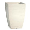 Vaso Cromia Adone quadrato decorazione in resina Made in Italy da h 38 cm