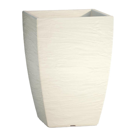 Vaso Cromia Adone quadrato decorazione in resina "Made in Italy" da h 38 cm