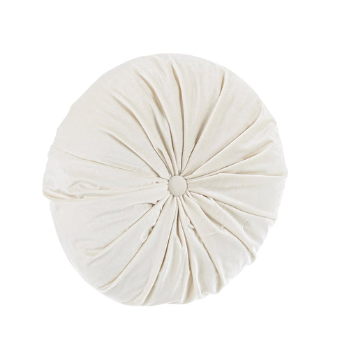 Cuscino Artemis in poliestere color Avorio decorazione natalizia per sedie e poltrone