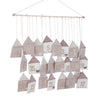 Calendario dell'avvento Nancy natalizio decorazione h70 cm