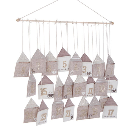 Calendario dell'avvento "Nancy" natalizio decorazione h70 cm