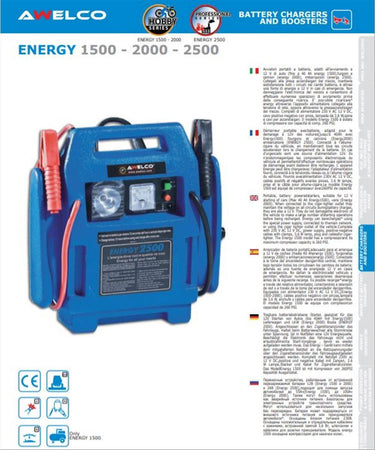 Avviatore portabile starter avviatori portabili a batteria 12 v auto moto 40 ah energy 1500 Auto e Moto/Parti per auto/Batterie e accessori/Batterie per auto La Zappa - Altamura, Commerciovirtuoso.it