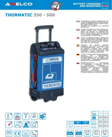 Avviatore portabile starter avviatori portabili a batteria 12/24 v auto moto 1 ph thormatic 350